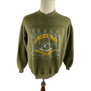 Vintage Green Bay Packers Sweatshirt‎ Mens M Brown 90S NFL Football 1929 Sweater